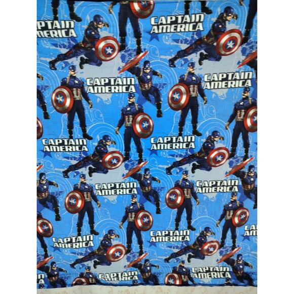 Handmade Captain America Throw/Blanket 41×33 Inches - Picture 3 of 8